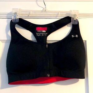 Brand new under armour zip front sports bra.